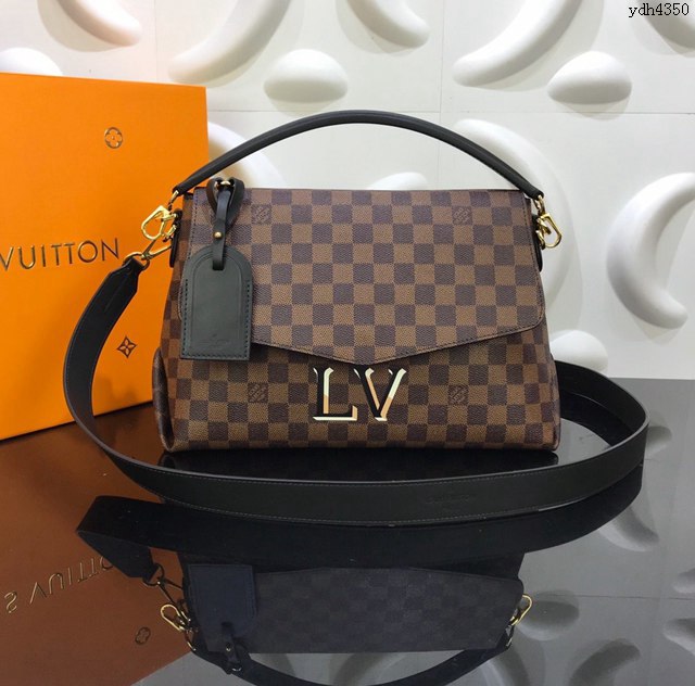 LV專櫃新款女包 路易威登Beaubourg手袋 M40177 Damier Ebene帆布 LV棋盤格手提女包  ydh4350