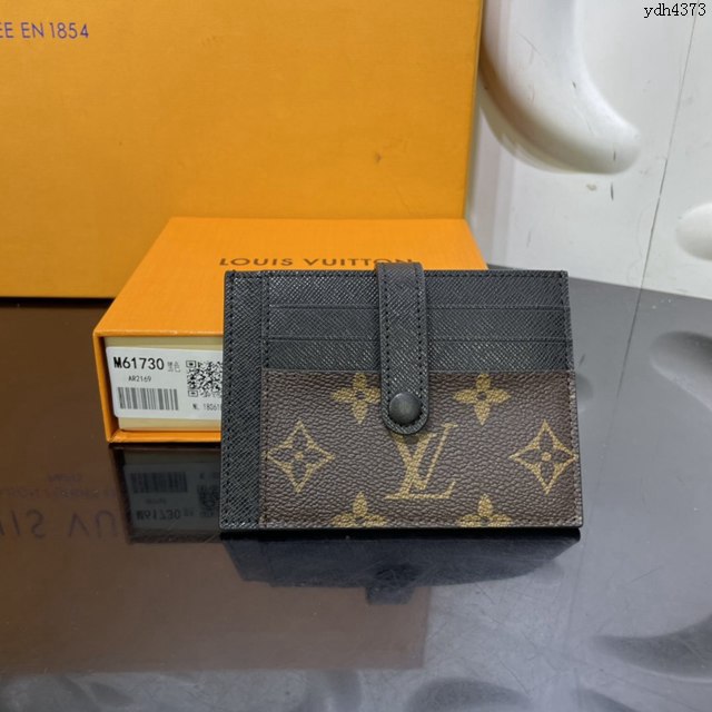 LV專櫃新款卡包 路易威登MONOGRAN多功能拉鏈卡夾 M61730 LV老花拼色信用卡包名片夾  ydh4373