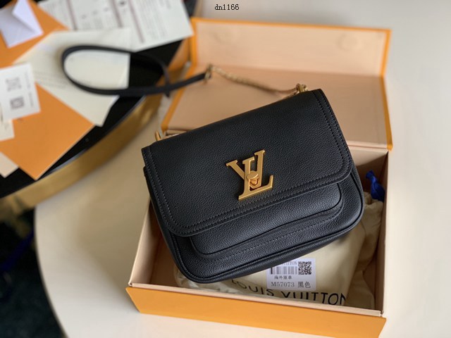 LV專櫃2023新款Monogram Empreinte皮革肩背斜挎女包 M57073 路易威登經典鏈條信使包 dn1166