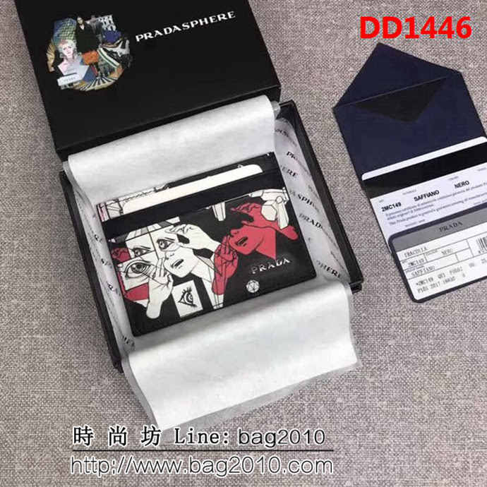 PRADA普拉達 官網同步 2018最新漫畫印象系列 男士卡片夾 2MC149 DD1446