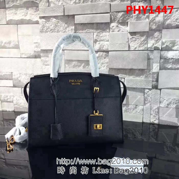 普拉達PRADA原單 新款 prada esplanade bag 1BA047荔枝紋牛皮手提肩背包 PHY1447