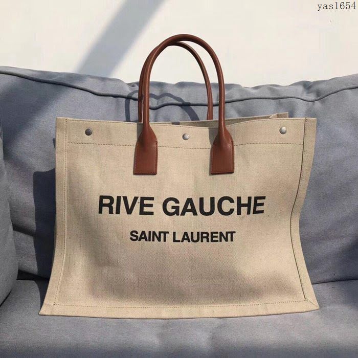 YSL女包 59909 Rive Gauche Tote Bag 左岸購物袋 聖羅蘭手提包  yas1654