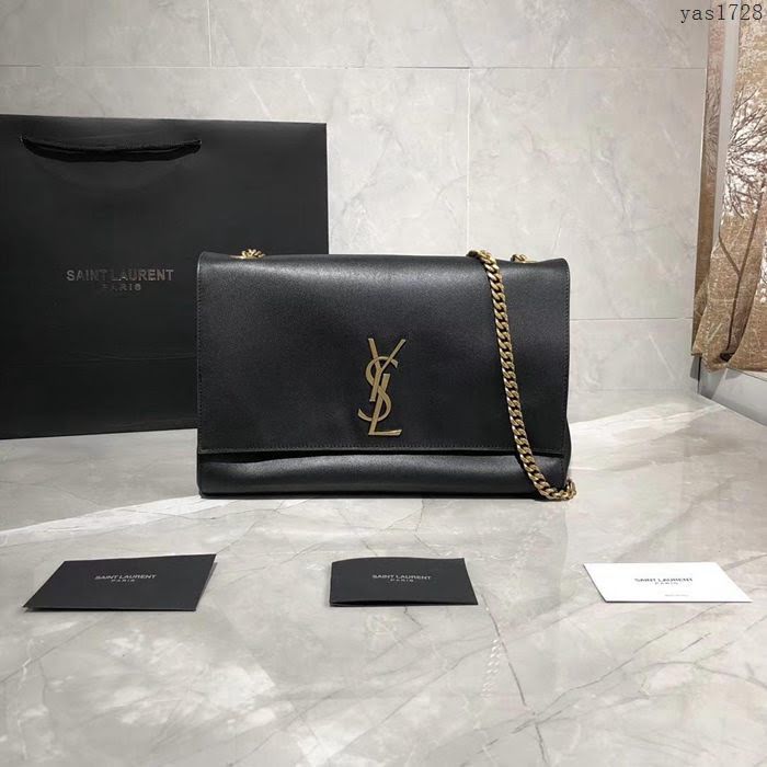 YSL女包 553804 KATE正反兩用 麂皮平紋皮包 聖羅蘭鏈條女斜跨包  yas1728