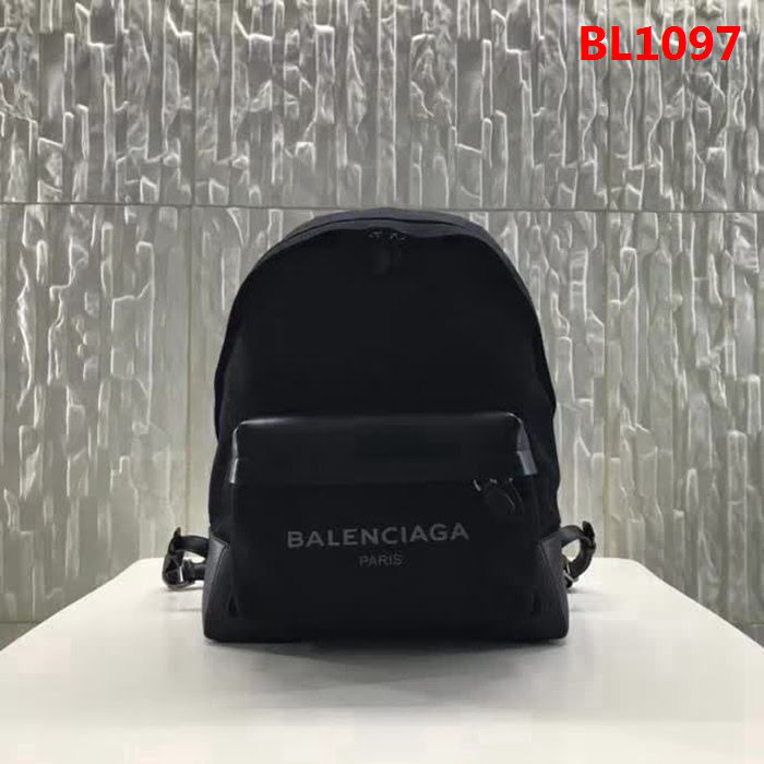 BALENCIAG巴黎世家 專櫃最新系列  Le Dix Money 帆布配牛皮 小號雙肩包  BL1097