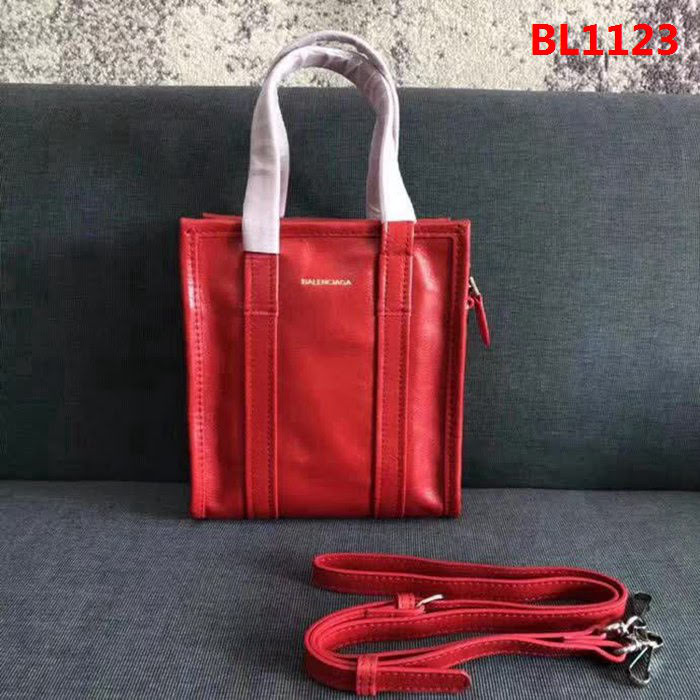 BALENCIAG巴黎世家 BALENCICGA BAZAR SHOPPER 2022新款 XS號 手提肩背包 紅色  BL1123