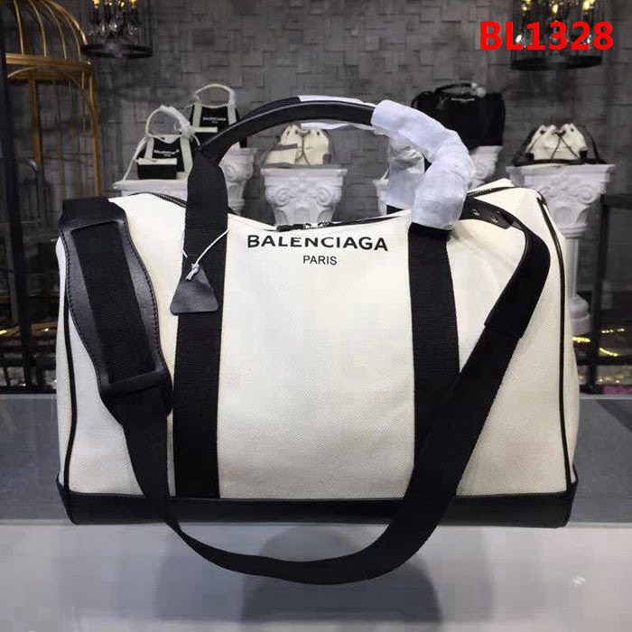 BALENCIAG巴黎世家 帆布旅行包 定制棉質帆布獨家定制 便攜旅行包  BL1328