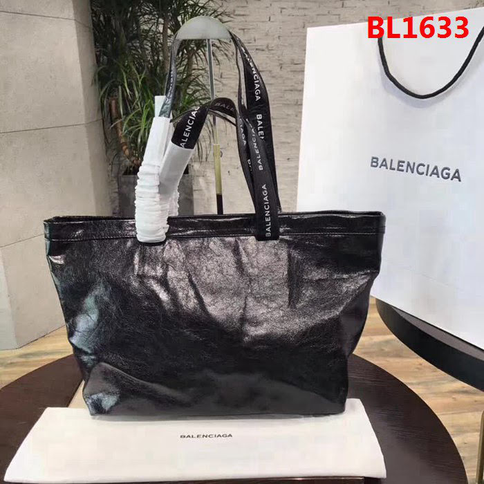 BALENCIAG巴黎世家 購物包 回歸簡約 厚實油蠟皮LOGO肩帶 休閒包最好的代表作  BL1633