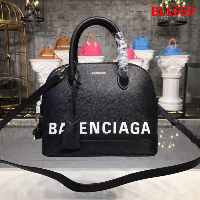 BALENCIAG巴黎世家 18SS系列中號貝殼包 十字紋小牛皮 亦可斜挎手提  BL1659