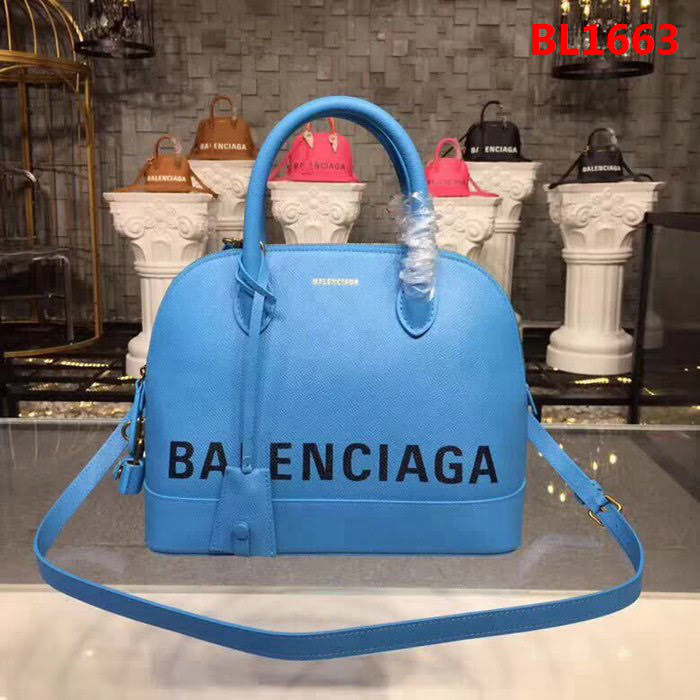 BALENCIAG巴黎世家 18SS系列中號貝殼包 十字紋小牛皮 亦可斜挎手提  BL1663