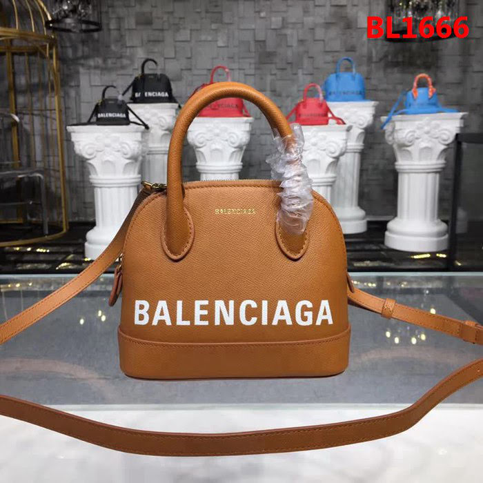 BALENCIAG巴黎世家 18SS系列小號貝殼包 十字紋小牛皮 亦可斜挎手提  BL1666