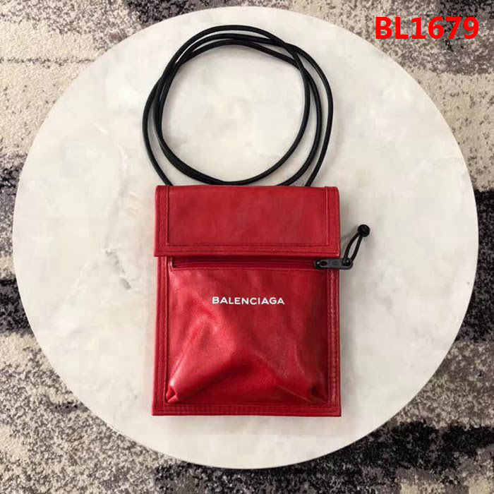 BALENCIAG巴黎世家 新品 巴黎世家 全皮小挎包 手機包  BL1679