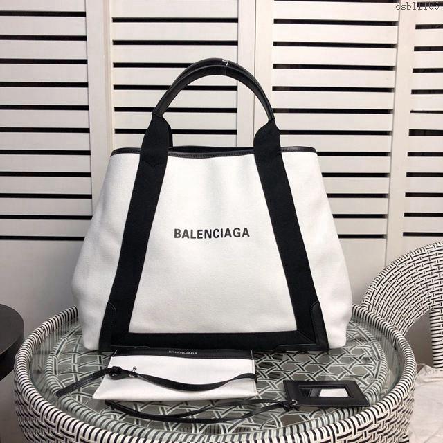 Balenciaga女包 巴黎世家新版爆款 帆布字母包 新版一行字 大號手提包  csbl1166
