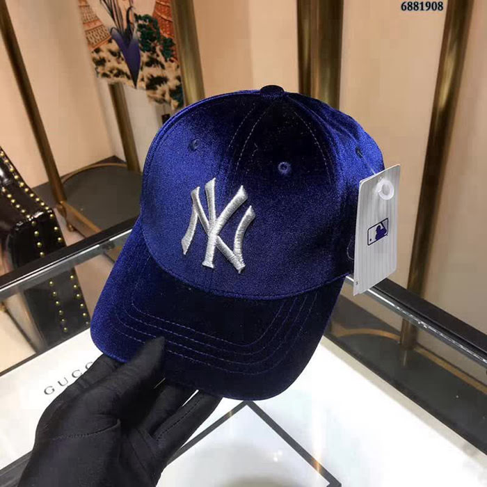MLB 專櫃同步 NY與Gucci聯名款棒球帽 情侶款 6881908 LLWJ5652