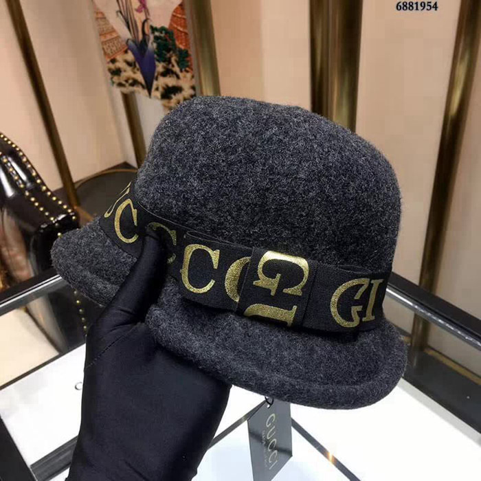 GUCCI古馳 火爆款 2018秋冬新品 圓頂羊毛盆帽 漁夫帽 6881954 LLWJ6292