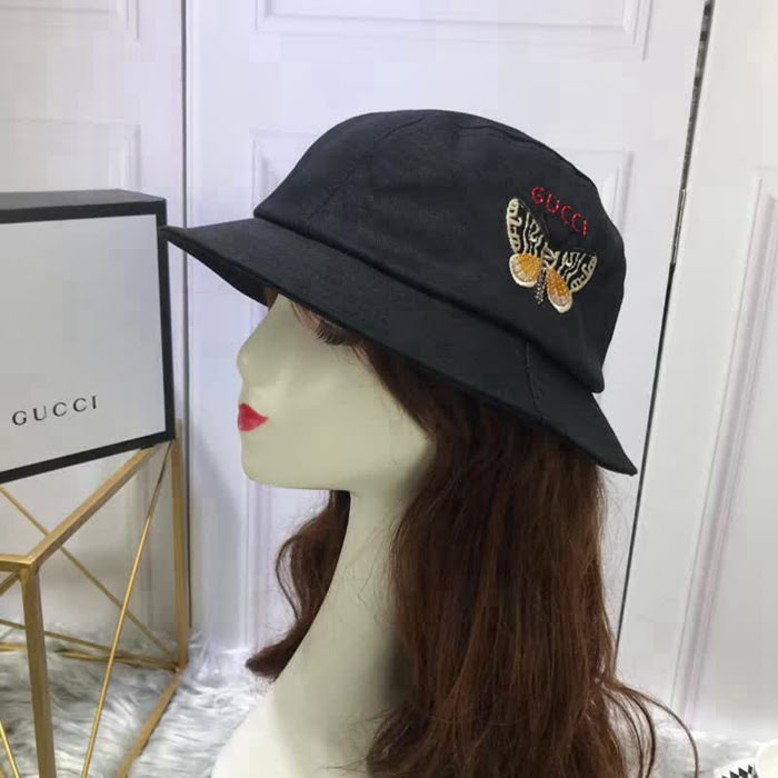 GUCCI古馳 專櫃同步 新品經典 隨意折疊漁夫帽 LLWJ6868