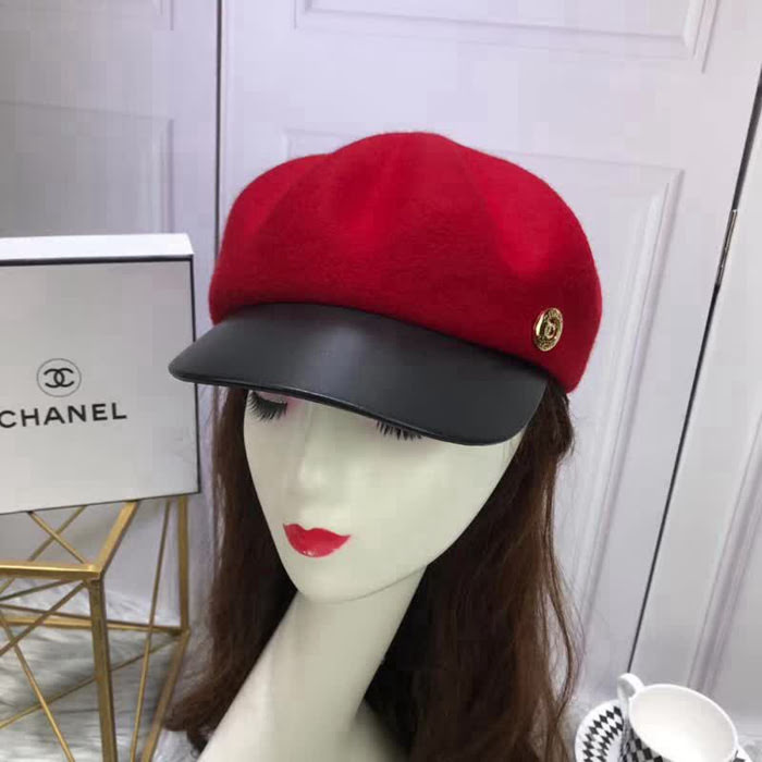 CHANEL香奈兒 秋冬新品 高端原版最新貝雷帽 百搭八角帽 皮帽簷鴨舌帽 LLWJ6999