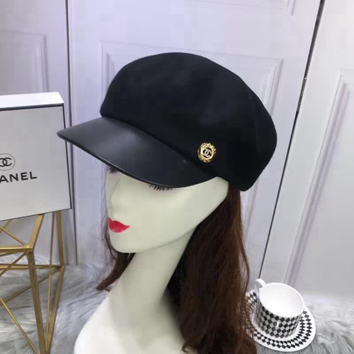 CHANEL香奈兒 秋冬新品 高端原版最新貝雷帽 百搭八角帽 皮帽簷鴨舌帽 LLWJ7001