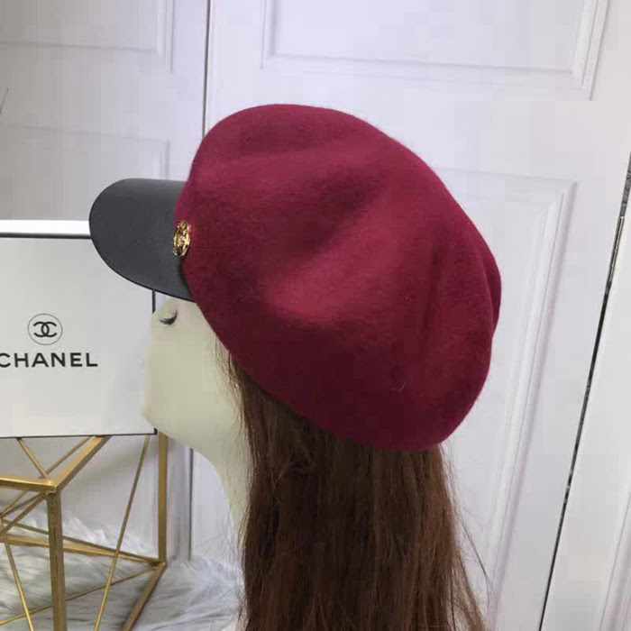 CHANEL香奈兒 秋冬新品 高端原版最新貝雷帽 百搭八角帽 皮帽簷鴨舌帽 LLWJ7002