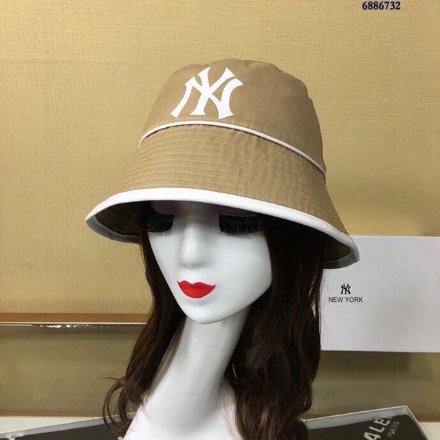 NY男女同款帽子 MLB光絲棉漁夫帽遮陽帽  mm1429