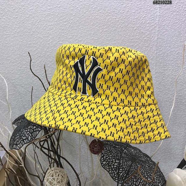 NY男女同款帽子 MLB雙面刺繡漁夫帽遮陽帽  mm1443