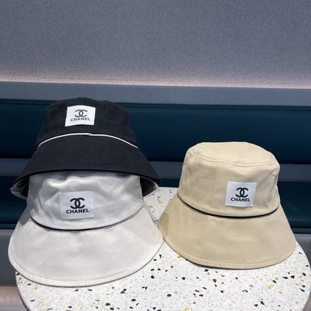 Chanel男女同款帽子 香奈兒2021春款新品漁夫帽遮陽帽  mm1544
