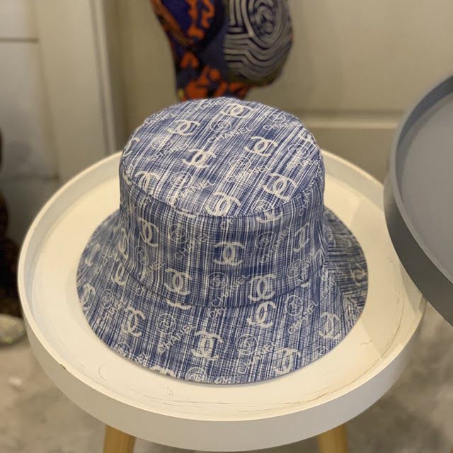 Chanel新品女帽子 香奈兒水洗做舊牛仔漁夫帽遮陽帽  mm1672