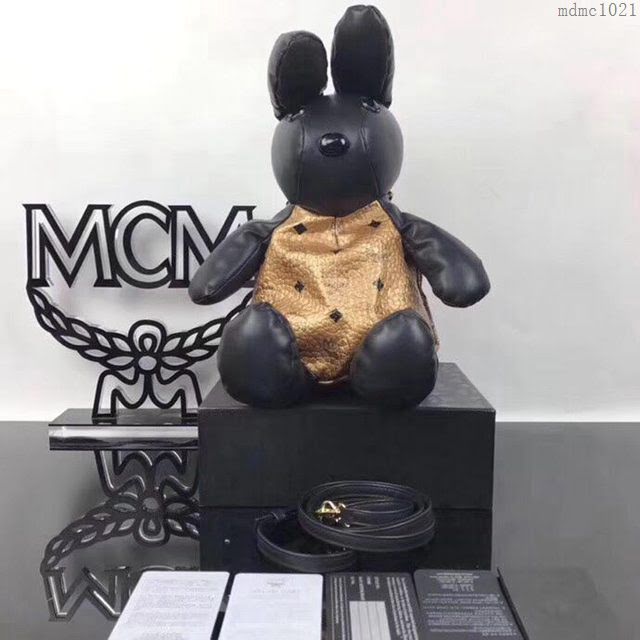 MCM女包 原單 吉祥物小兔子 Visetos印花塗層帆布 MCM單肩斜挎女包  mdmc1021