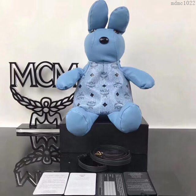 MCM女包 原單 吉祥物小兔子 Visetos印花塗層帆布 MCM單肩斜挎女包  mdmc1022