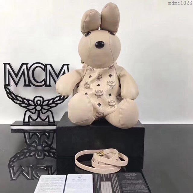 MCM女包 原單 吉祥物小兔子 Visetos印花塗層帆布 MCM單肩斜挎女包  mdmc1023