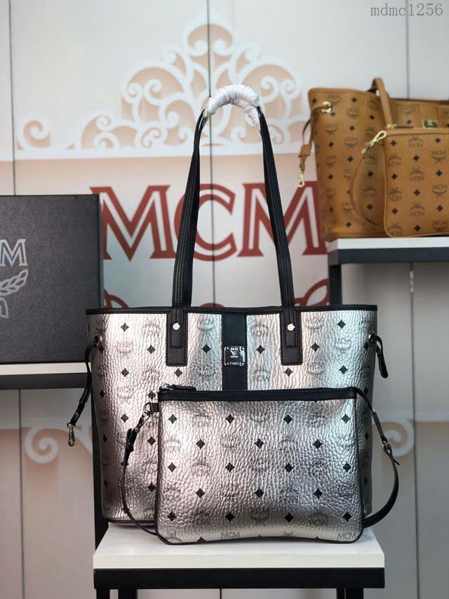 MCM女包 原單 6018 MCMLIZ VLSETOS系列 雙面可用 MCM女購物袋 MCM女手提包 單肩包  mdmc1256