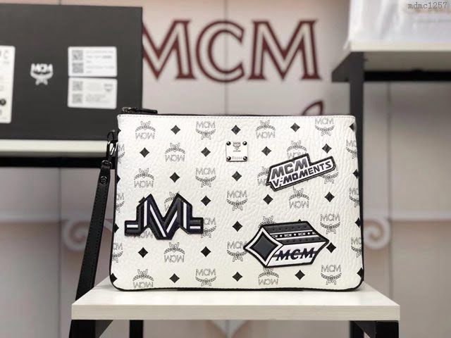 MCM手包 原單 2153貼標 MCMSTARK VICTORY時尚現代手包 3D貼花裝飾 MCM女手拿包  mdmc1257