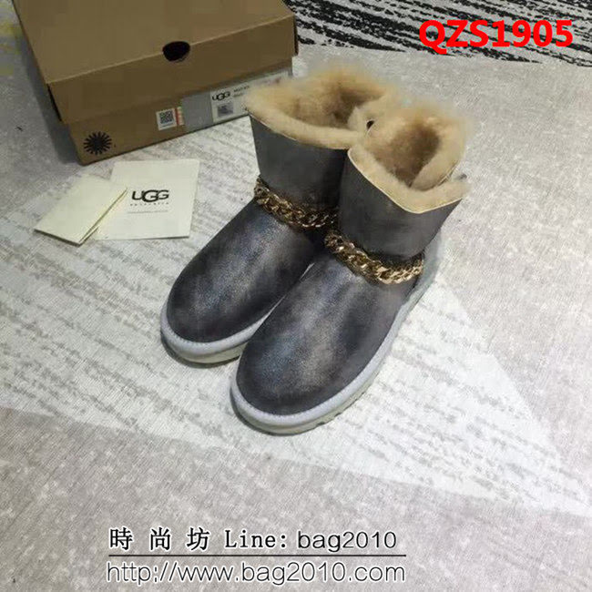 UGG 2018冬季新款 銀色光面 防風保暖 雪地靴 QZS1905