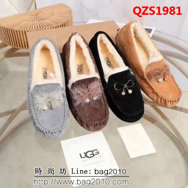 UGG 2018新款 專櫃1：1 帶防水 毛毛平底鞋 QZS1981