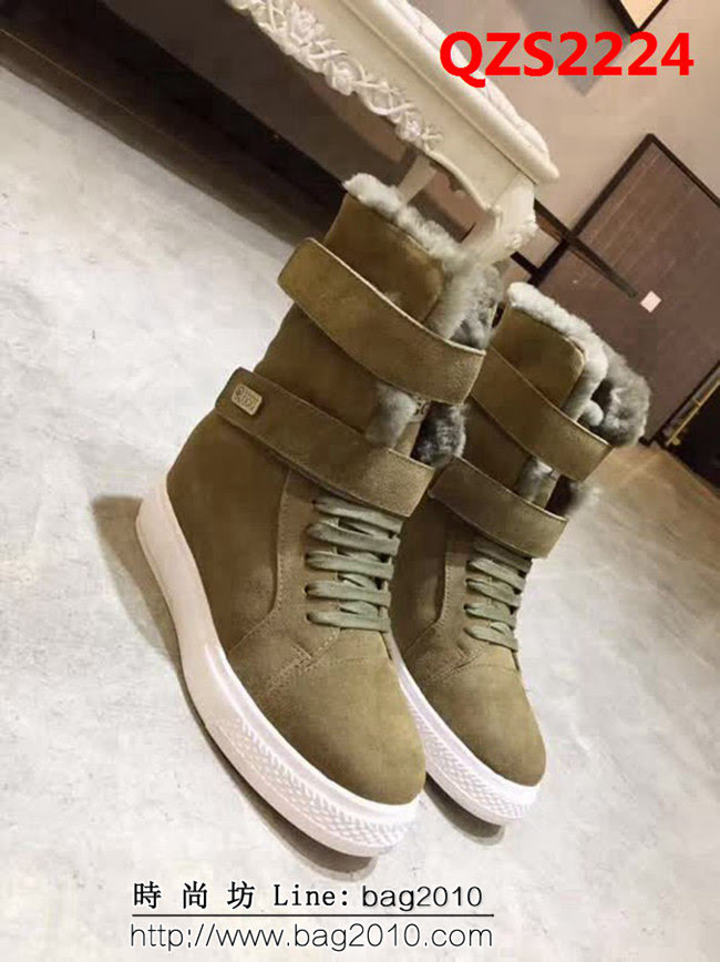 UGG 爆款 18官網發售 高絲光軍綠 雪地靴 QZS2224