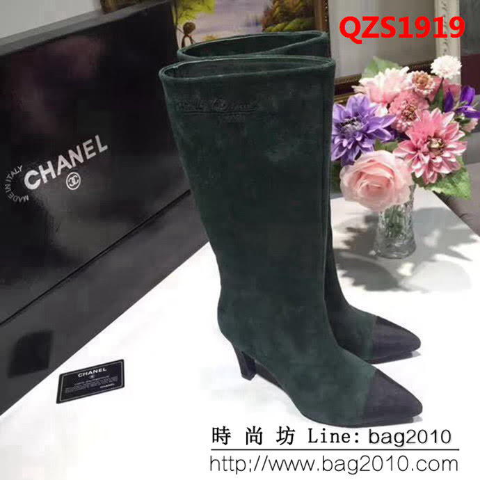 CHANEL香奈兒 2018秋冬新品系列 878 推薦款 香奈兒雙色靴 QZS1919