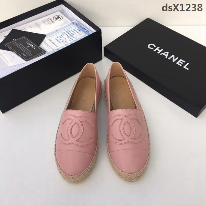 CHANEL香奈兒 2018早春最新款 頂級草編漁夫款 原版定制鞋面 羊皮內裏墊腳 香奈兒漁夫鞋  dsX1238