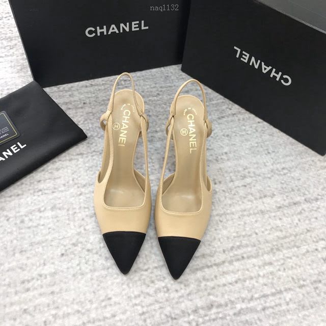 Chanel女鞋 香奈兒2020春夏新款 Chanel秀氣尖頭高跟涼鞋  naq1132