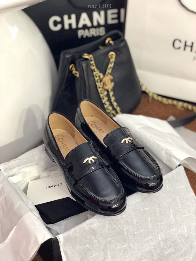 Chanel女鞋 香奈兒2020春夏頂級涼鞋系列 Chanel爆款休閒女單皮鞋  naq1303