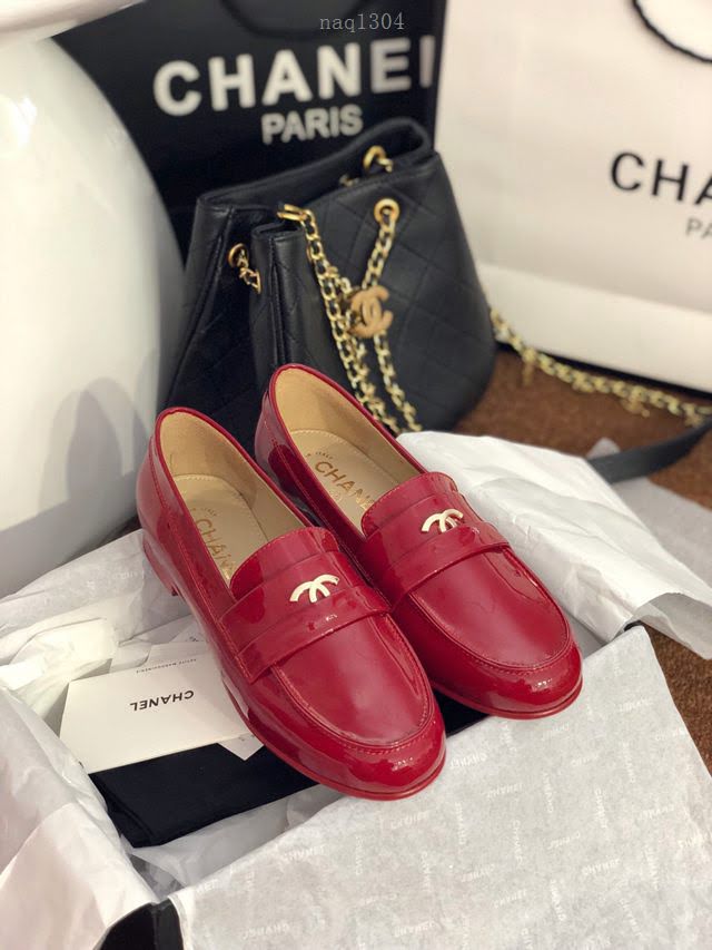 Chanel女鞋 香奈兒2020春夏頂級涼鞋系列 Chanel爆款休閒女單皮鞋  naq1304