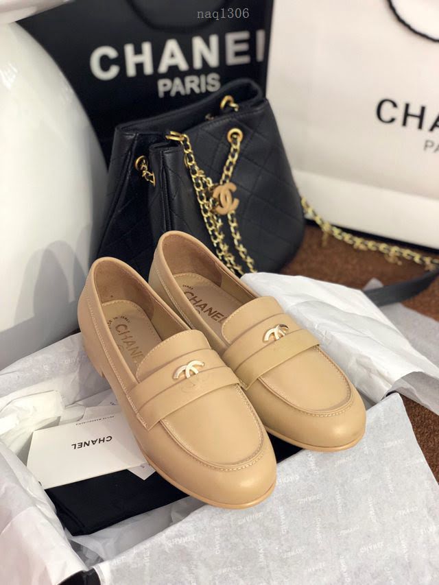 Chanel女鞋 香奈兒2020春夏頂級涼鞋系列 Chanel爆款休閒女單皮鞋  naq1306