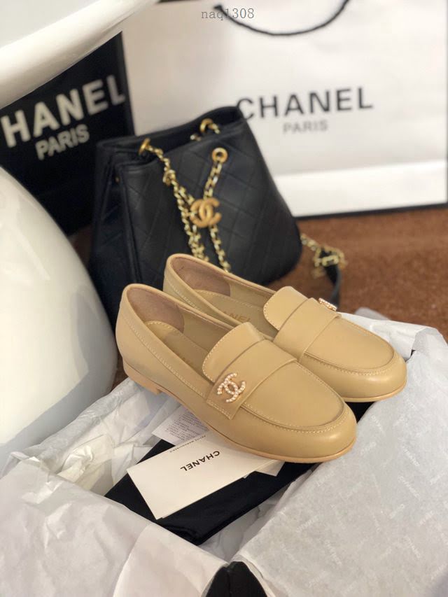 Chanel女鞋 香奈兒2020春夏頂級涼鞋系列 Chanel爆款休閒女單皮鞋  naq1308