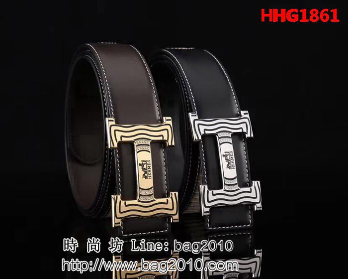 愛馬仕HERMES 精品五金扣頭 專櫃特色logo 2020新品 高端男士皮帶 HHG1861