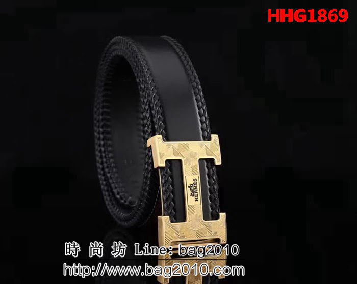 愛馬仕HERMES 精品五金扣頭 專櫃特色logo 2024新品 高端男士皮帶 HHG1869