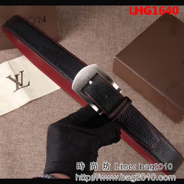 路易威登LV logo Taurillon 經典男士皮帶 LHG1640