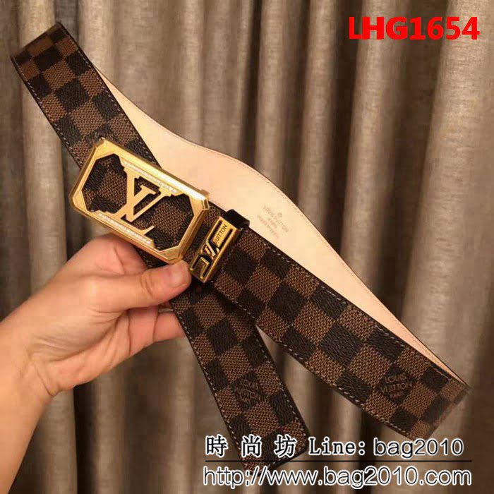 路易威登LV 原單 奢華鑲鑽 高端男士皮帶 LHG1654