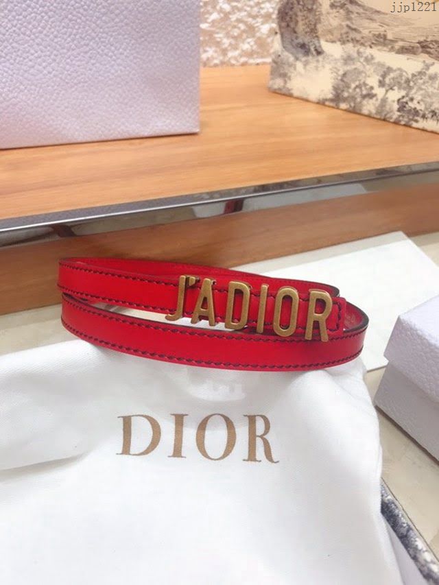 Dior女士腰帶 迪奧經典復古小字母牛皮腰帶  jjp1221