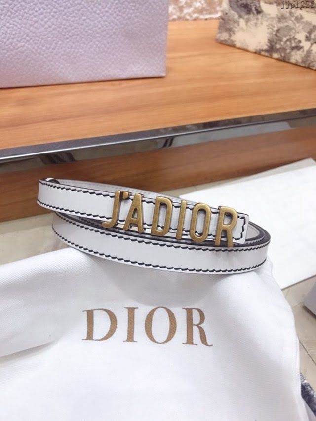Dior女士腰帶 迪奧經典復古小字母牛皮腰帶  jjp1222
