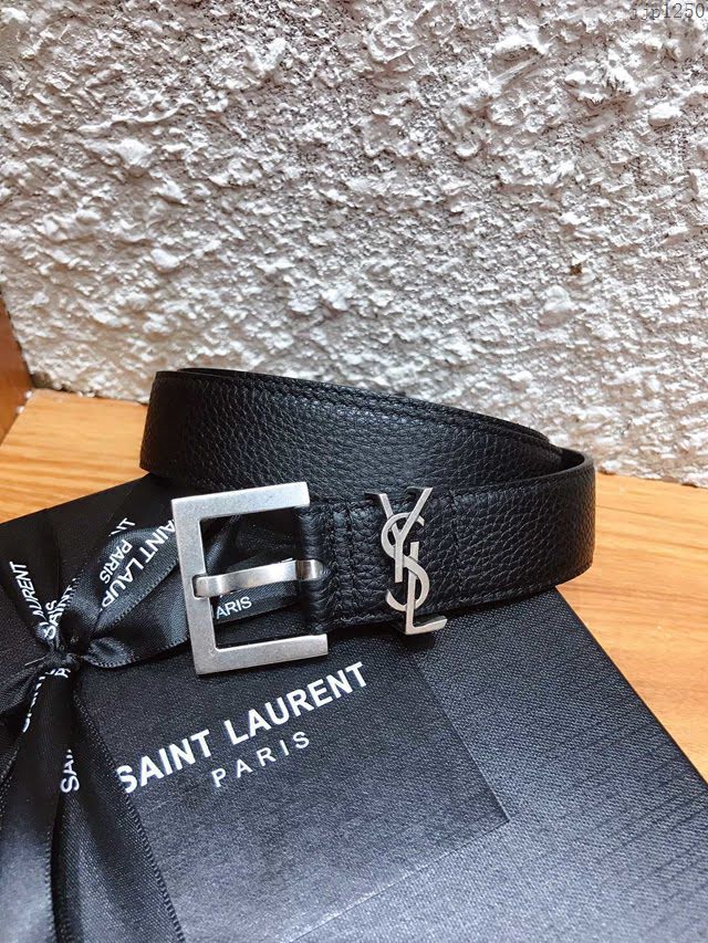 Saint Laurent女士皮帶 聖羅蘭2020新款YSL古金原版開模金扣腰帶  jjp1250