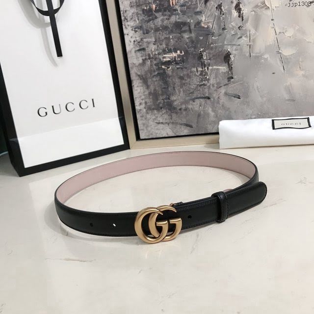 Gucci女士皮帶 古奇Maccarone腰帶  jjp1308