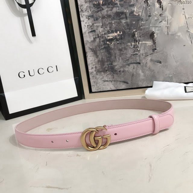 Gucci女士皮帶 古奇Maccarone腰帶  jjp1310